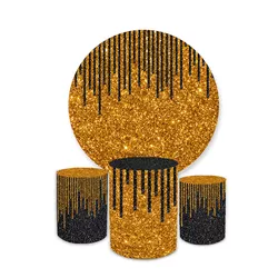 Kit Capa Painel + Trio Cilindros Glitter Dorado e ... - Loja | Bibi Painéis
