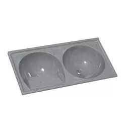 TANQUE SINTETICO DUPLO CINZA 1MT RORATO - CASAITAL