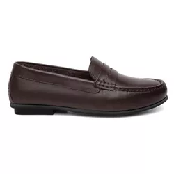 Mocassim Casual California em Couro Café - 900B Ca... - Centuria Calçados