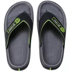 Chinelo de Dedo Rider Block Preto/Verde - 11655 Pr... - Centuria Calçados