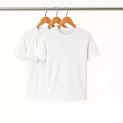 Kit 3 Camisetas Dry Fit Masculina Branca - KIT3-DR... - CHIELLA