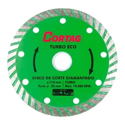 Disco Porcelanato Cortag Turbo 110mm F.20mm Eco 60... - Cortag Pro