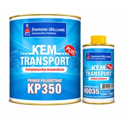 KIT Fundo Primer PU Cinza 750ml KP350 + Endurecedor 150ml - LAZZURIL SHERWIN WILLIAMS - CONSTRUTINTAS