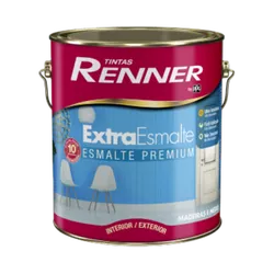 Tinta Esmalte Acetinado Branco 900ml - RENNER - CONSTRUTINTAS