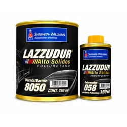 KIT Verniz PU 8050 750ml + Endurecedor 058 150ml - Alto Sólidos - LAZZURIL SHERWIN WILLIAMS - CONSTRUTINTAS