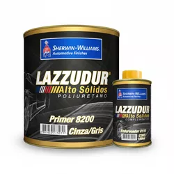 KIT Primer Poliuretano Cinza 8200 800ml + Endurecedor 8110 100ml - LAZZURIL SHERWIN WILLIAMS - CONSTRUTINTAS
