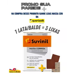 Massa Corrida 25kg - SUVINIL. - CONSTRUTINTAS