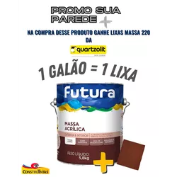 Massa Acrílica 3,6 Litros - FUTURA - CONSTRUTINTAS