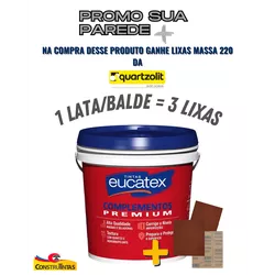 Balde Massa Corrida 25kg - EUCATEX - CONSTRUTINTAS