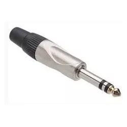 Plug P10 Stereo Metálico com Ponta Ouro - COPEL ELETRONICA