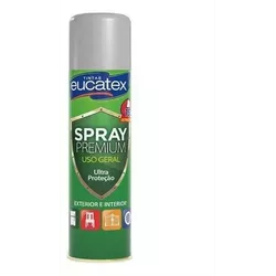 SPRAY ALTA TEMPERATURA ALUMINIO 400ML EUCATEX - Corante Tintas