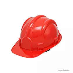 CAPACETE DE SEGURANCA VERMELHO VONDER - Couto Materiais 