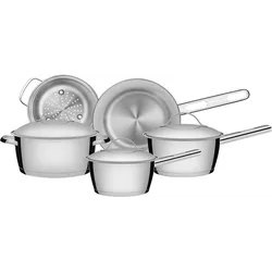 JOGO PANELAS AÇO INOX 5 PEÇAS ALLEGRA - DEPOSITO CENTRAL 