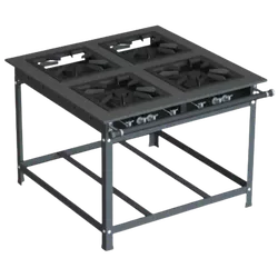 Fogão 4 Bocas Baixa Pressão 40x40 - JL Colombo - Dom Pedro Refrigeração
