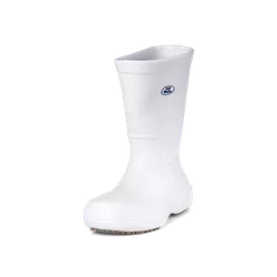 Bota Cano Longo Antiderrapante BB87 Branco Soft Wo... - Duck Custom EPI