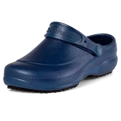 Babuche Antiderrapante BB60 Azul Marinho Soft Work... - Duck Custom EPI