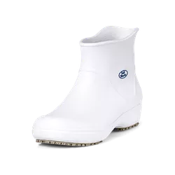Bota Cano Curto Antiderrapante BB85 Branco Soft Wo... - Duck Custom EPI