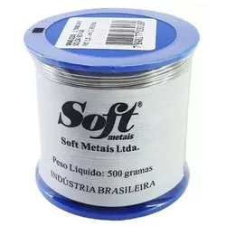 Solda em fio Soft 1.00mm - Carretel com 500g. - Eletrônica Faria