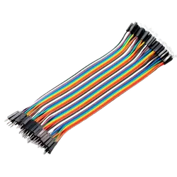 Kit Jumpers Macho e Macho ( 20cm, 40 Unidades) - Eletrônica Faria