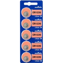 Bateria CR1220 3V muRata - Cartela com 5un. - Eletrônica Faria