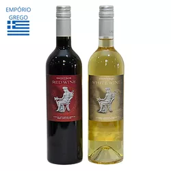 Kit Dionysos Em Dobro - 2 Vinhos Branco e Tinto - Empório Grego