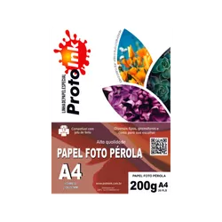 PAPEL FOTO A4 GLOSSY PEROLA 200G 20FLS PROTOINK - ... - PARÁ SUPRIMENTOS