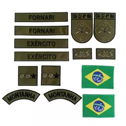 Kit Novos Distintivos Bordados do Exército - 080DI... - Feroz Militar