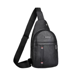 Bolsa de Ombro Masculina Couro Ecologico Preto - 6... - FERTEK FERRAMENTAS
