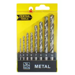 Jogo de brocas para metal de 3 à 10mm com 8 peças ... - FERTEK FERRAMENTAS