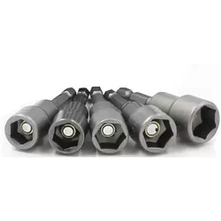 Jogo de Bits Soquete Canhao Magnetico 5 PCS 6-8-10... - FERTEK FERRAMENTAS