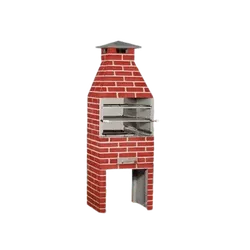 CHURRASQUEIRA BABY TIJOLINHO VERMELHA - FLUZÃO CONSTRUÇÃO
