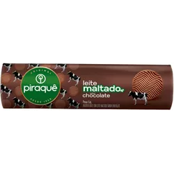 BISCOITO PIRAQUÊ LEITE MALTADO CHOCOLATE 132 G (14... - PADRÃO FONZAR