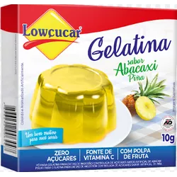 GELATINA ZERO LOWÇUCAR ABACAXI 10 G - PADRÃO FONZAR