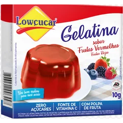 GELATINA ZERO LOWÇUCAR FRUTAS VERMELHAS 10 G - PADRÃO FONZAR