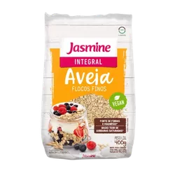 AVEIA EM FLOCOS FINOS INTEGRAL JASMINE 400 G - PADRÃO FONZAR