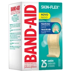 CURATIVO BAND-AID SKIN-FLEX REGULAR 25 UN (9199) - PADRÃO FONZAR