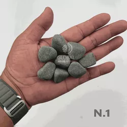 Seixo Cinza Fosco 20kg - Tam.1 - PEDRAS BRASIL