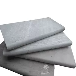 Borda Boleada Pedra São Tomé Branca - 47 X 47cm - PEDRAS BRASIL