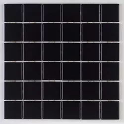 Pastilha de Porcelana 5x5 - M-4337 - Preto Acetina... - PEDRAS BRASIL