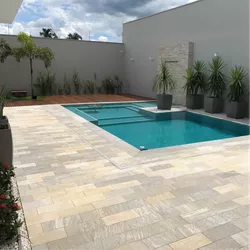  Pedra Para Piscina São Tomé Mesclada - 37 X 57cm - PEDRAS BRASIL