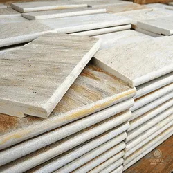 Borda Boleada Pedra São Tomé Mesclada - 23 X 47cm - GLOBAL PEDRAS