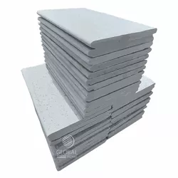 Borda Boleada Pedra São Tomé Branca - 37 X 57cm - GLOBAL PEDRAS