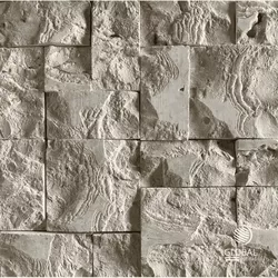 Travertino Rockface Pedra Natural 10 X 20cm - GLOBAL PEDRAS