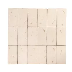 Rettangolo Terracota Bianco - GLOBAL PEDRAS