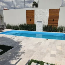 Pedra Para Piscina São Tomé Branca - 10 X 20cm - GLOBAL PEDRAS