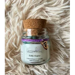 Vela Artesanal 40g - Lavanda - Gotas de Luz & Energia Divina
