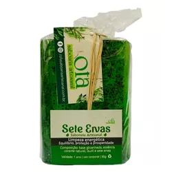 Sabonete Artesanal 90g - Sete Ervas - Gotas de Luz & Energia Divina