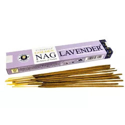 Incenso Golden Nag vareta - Lavander - Gotas de Luz & Energia Divina