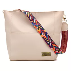 Bolsa Feminina Estilo Sacola Grande cor Marfim - Gouveia Costa - 062 - GOUVEIA COSTA