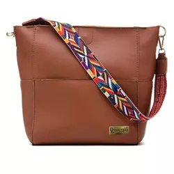 Bolsa Feminina Estilo Sacola Grande cor Caramelo - Gouveia Costa - 061 - GOUVEIA COSTA